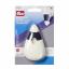 Rodillo para sastres "Mouse" con mango suave - blanco