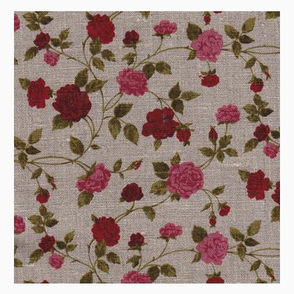 Tela estampada Rita - fondo natural