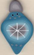 4652L - Large retro teal ornament