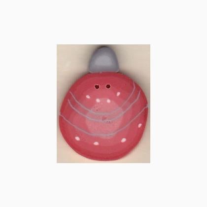 4653L - Large retro coral ornament