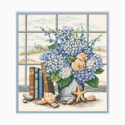 Hydrangeas and Shells