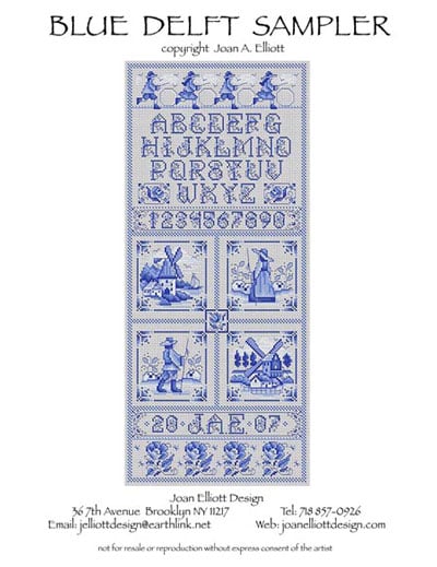 Blue Delft Sampler