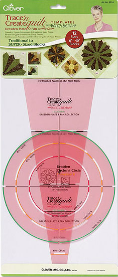 Trace \'n Create Quilt Templates (Dresden Plate & Fan Collection)