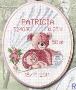 Dechado Oso Rosa
