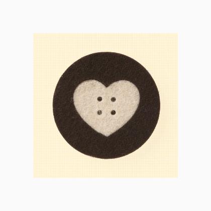Riche Round Heart - Beige y Marrón