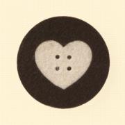 Riche Round Heart - Beige y Marrón