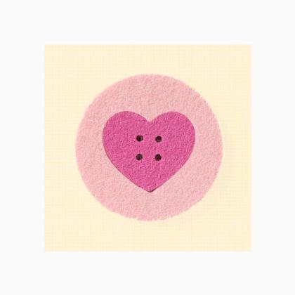 Riche Round Heart - Fucsia y Rosa