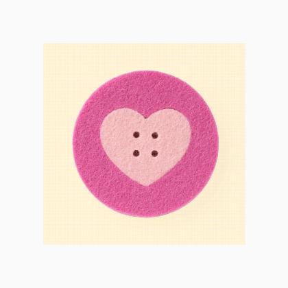 Riche Round Heart - Rosa y Fucsia