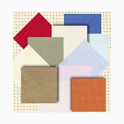 Zweigart: Murano Lugana carpeta de muestras