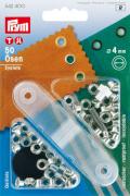 Ojetes 4mm plateados