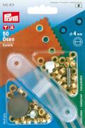 Ojetes 4mm dorados