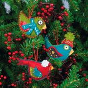 Whimsical Birds Ornaments
