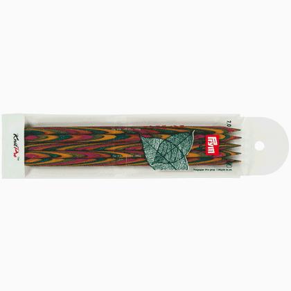 Natural - Agujas de tricotar con punta doble 6.5mm.