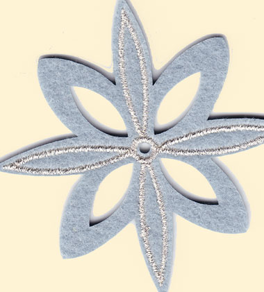 Decoraciones encantadoras: flor gris