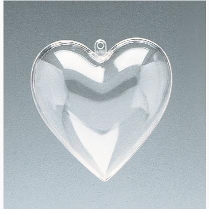 Corazón popurrí transparente - 8 cm