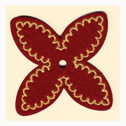 Decoraciones encantadoras: flor rojas