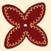 Decoraciones encantadoras: flor rojas