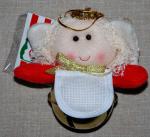 Muñeco Navidad - Ángel a colgar con pequeña campana