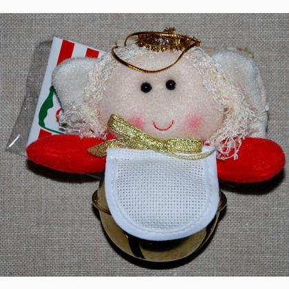 Muñeco Navidad - Ángel a colgar con pequeña campana