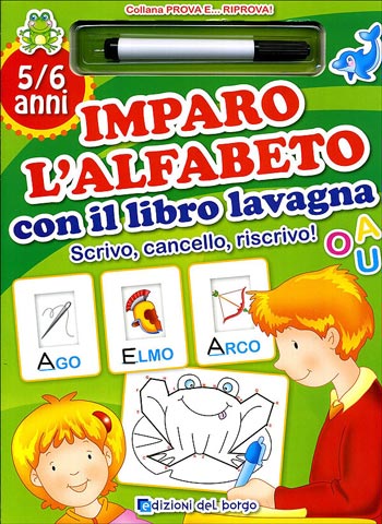 Imparo l\'alfabeto con il libro lavagna