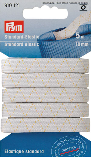 Elástico standard 10 mm blanco - 5m.