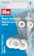 Botones magnéticos para coser 19 mm plata