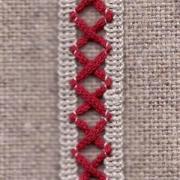 Cinta Croix - Rojo/Natural