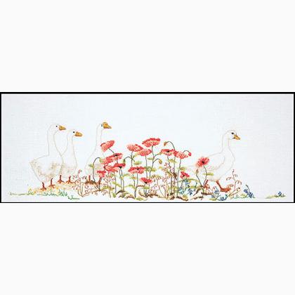Poppies & Geese