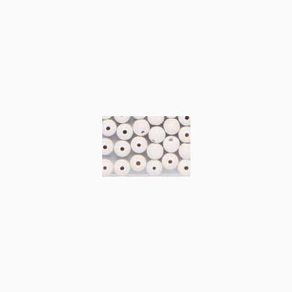 Perlas en madera 0,6cm. Blanco