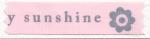 Cinta 15mm - You Are My Sunshine - Gris/Rosa