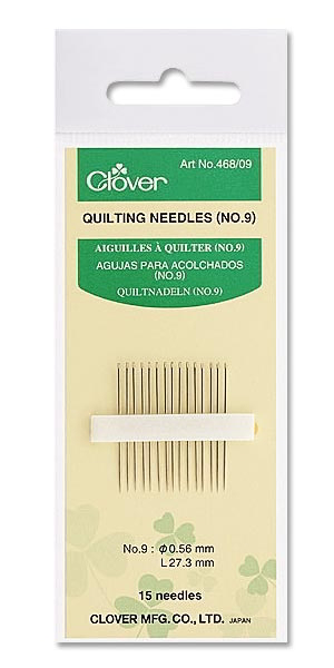 Agujas Clover para el quilting n. 9