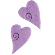 Corazon de fieltro - Lila (2)