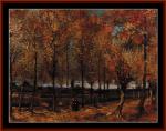 Van Gogh - Carril con los álamos