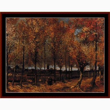 Van Gogh - Carril con los álamos