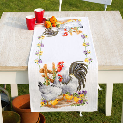 Alfombrilla Familia de pollos