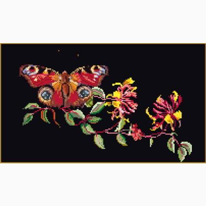 Mariposa-Madreselva - negro
