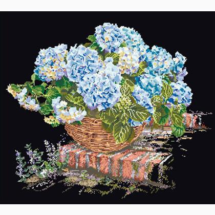 Hydrangea Azul - Negro