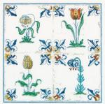 Antique Tiles: Flowers - Aida