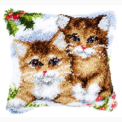 Cojin Gatitos en la nieve