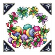 Ribbon Wreath And Ornaments