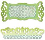 Sizzix Sizzlits Die - Etiqueta, Volutas