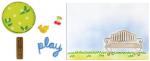 Sizzix Framelits Die Set 6PK w/Text. Imp. - En el parque