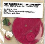 Old Ruby Button & Pin Set B (9614.2JPB)