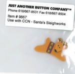 Santa`s Village 9-Santa`s Sleighworks Button (9667.G)