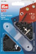 Ojales con arandelas rustproof 4 mm