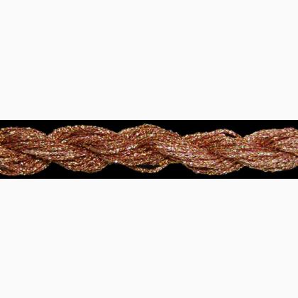 ThreadworX Hand Overdyed Metallic #12 - 910781 - Golden Pink