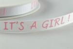 Cinta 10mm - It's Girl - Grosgrain - Rosa