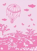 Trapo de cocina Mongolfiera - Rosa - Primavera