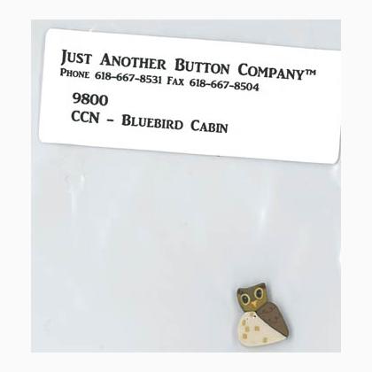 Frosty Forest 5-Bluebird Cabin Button Pack (9800.G)