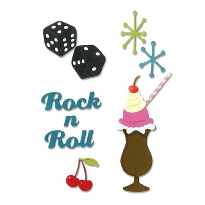 Sizzix Thinlits Die Set 9PK - Helado Rock \'n Roll